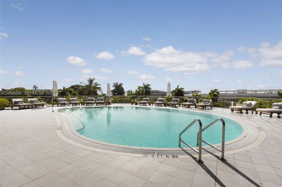 Building's private pool