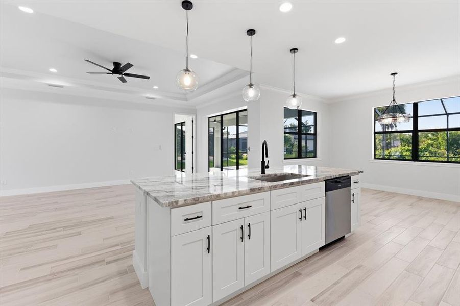 Furnished interior view inside a new home in , Englewood (Image 8).