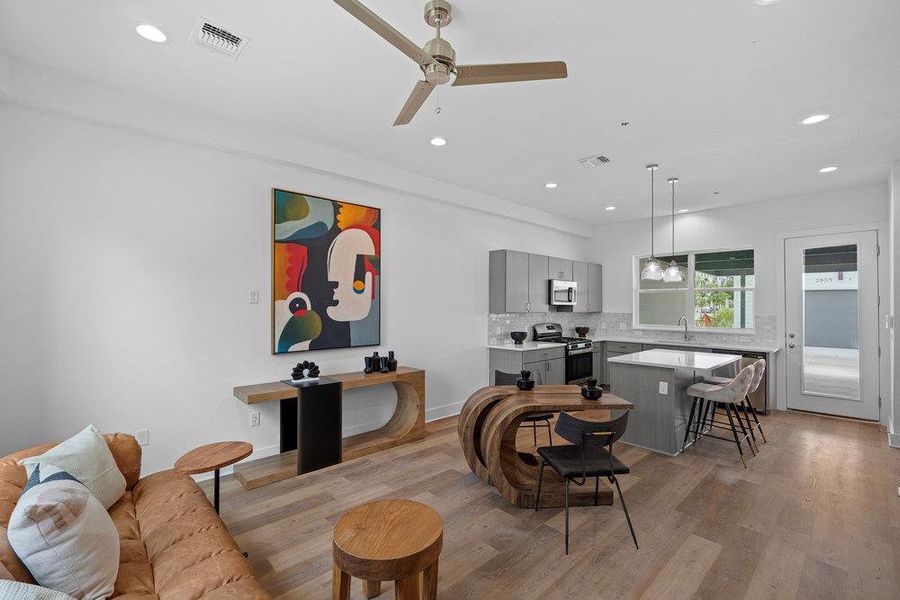 Furnished interior view inside a new home in , Austin (Image 15). Furnished interior view inside a new home in , Austin (Image 15).