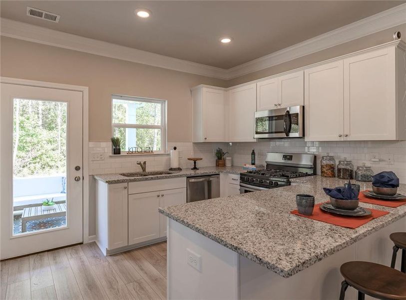 Furnished interior view inside a new home in Fair Oak, Calhoun (Image 12).