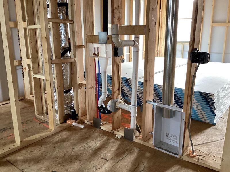 In-progress construction of a new home in Lariat, Liberty Hill, TX (Image 27).