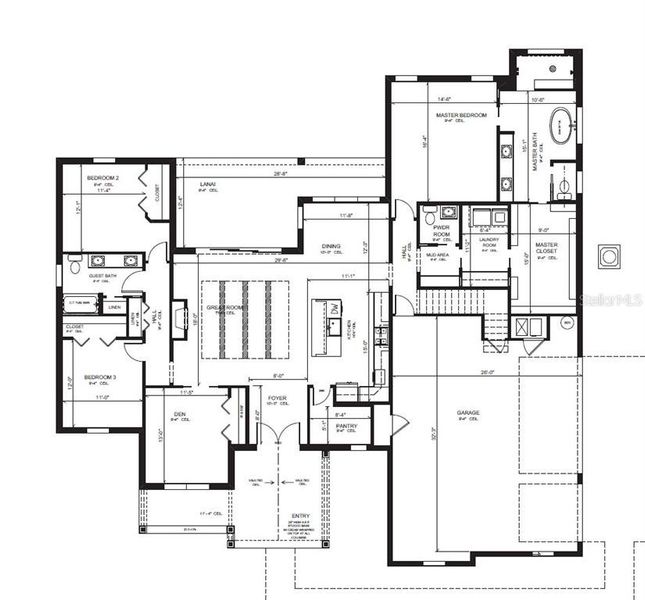 2D floor plan layout of this home in , Umatilla, FL (Image 5).