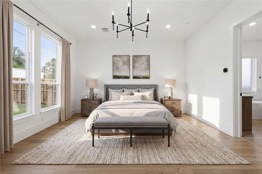 Furnished interior view inside a new home in The Grove, North Richland Hills (Image 18).
