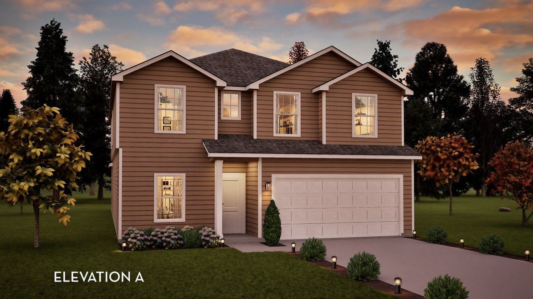 Representative exterior photo of a completed home built from the Concho by CastleRock Communities in Brush Creek, Fairview, TN (Image 1).