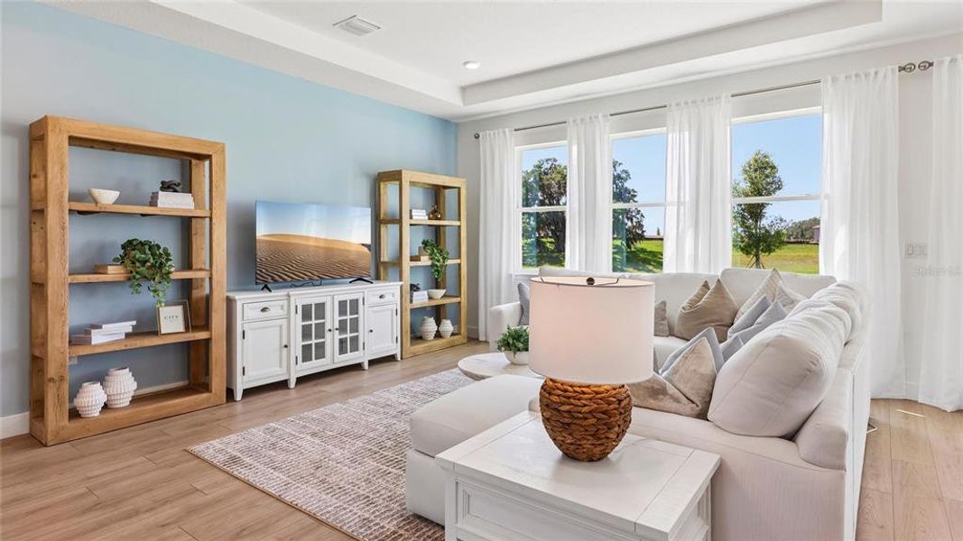 Furnished interior view inside a new home in Buchanan Trails, Newberry (Image 9).