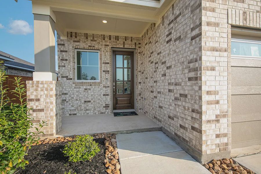 Representative exterior details of a home built from the Powell by Chesmar Homes in Stillwater Ranch, San Antonio (Image 2). Representative exterior details of a home built from the Powell by Chesmar Homes in Stillwater Ranch, San Antonio (Image 2).