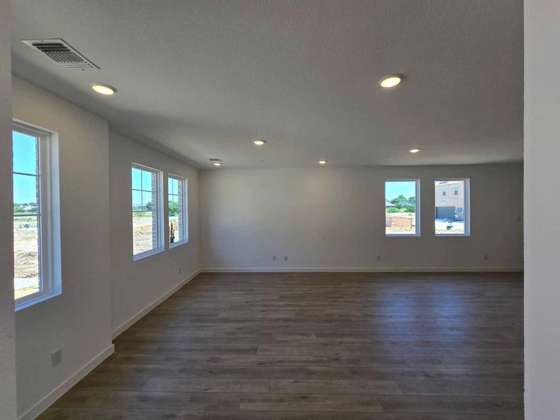 Open Living-Dining Room Construction Progress