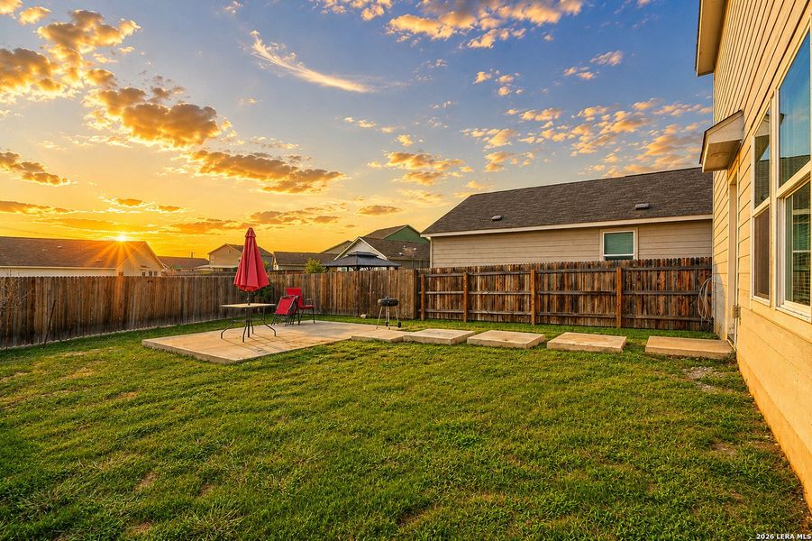 Exterior details and patio area of a home in Mission del Lago, San Antonio (Image 26). Exterior details and patio area of a home in Mission del Lago, San Antonio (Image 26).