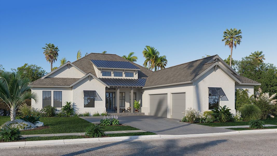 Representative exterior photo of a completed home built from the 3368F by Perry Homes in Southern Hills, Brooksville, FL (Image 15).