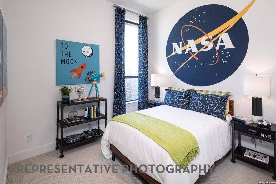 Furnished interior view inside a new home in Weston Oaks, San Antonio (Image 12).