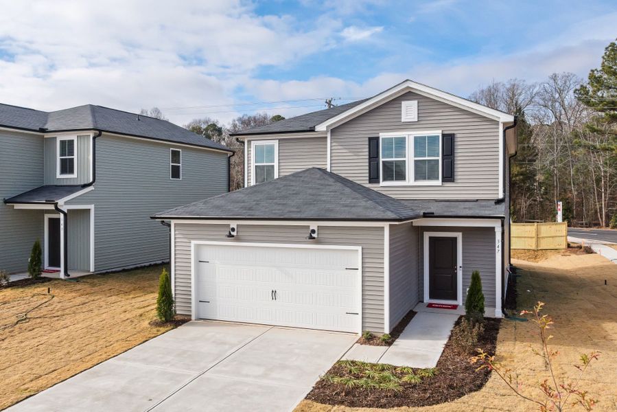 Front exterior of a new home in Westford, Sanford, NC, highlighting curb appeal (Image 17).