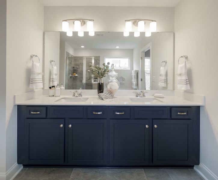 Representative furnished interior of a home built from the The Kensington E by Cothran Homes in Holly Ridge, Greenville (Image 55). Representative furnished interior of a home built from the The Kensington E by Cothran Homes in Holly Ridge, Greenville (Image 55).