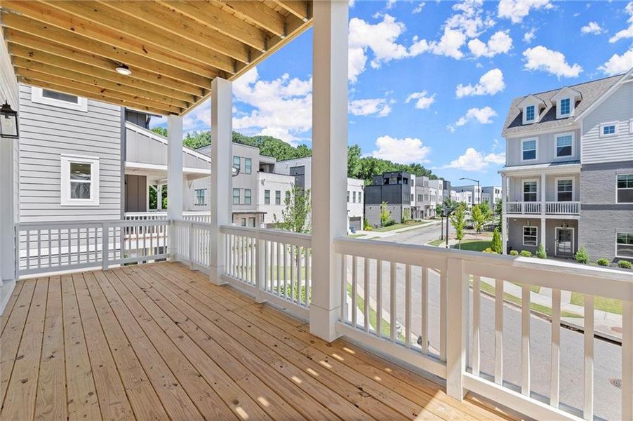 Exterior details and patio area of a home in West Town, Atlanta (Image 26).