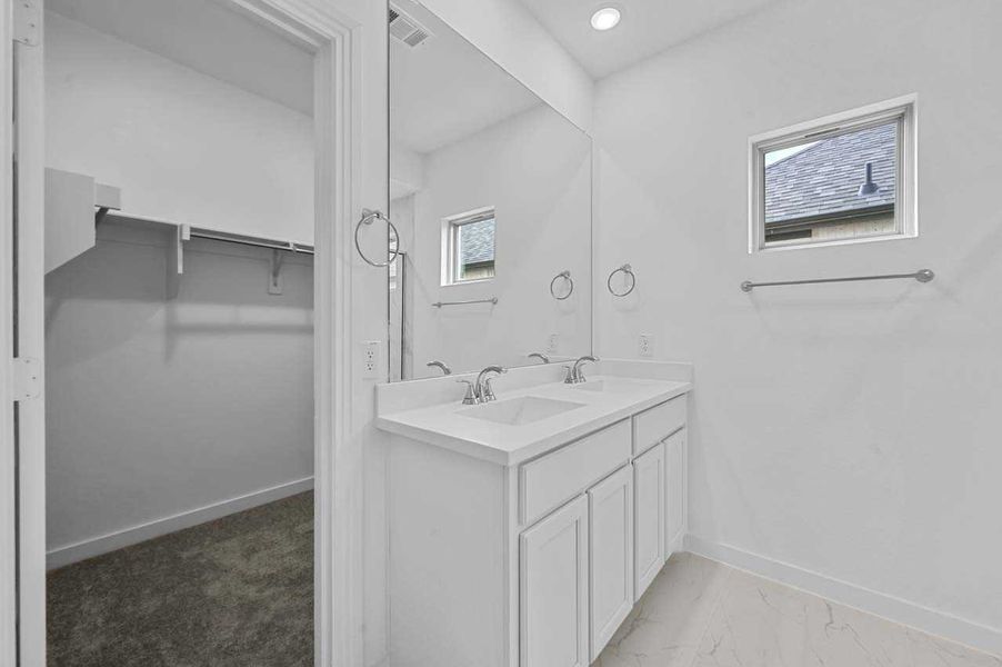 Representative Primary Bathroom - some options shown Representative Primary Bathroom - some options shown