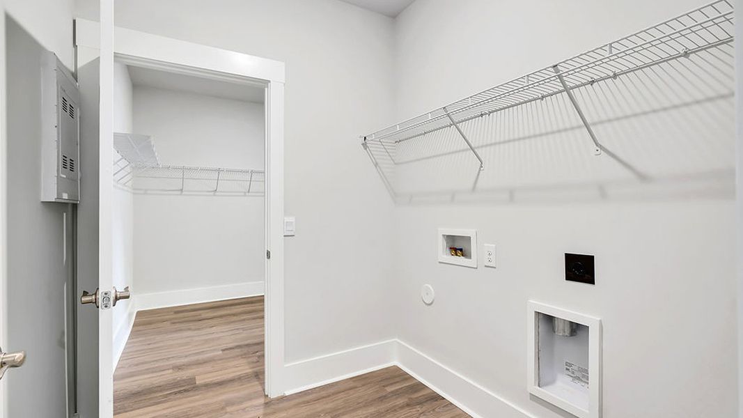 Representative unfurnished interior of a home built from the BRADFORD by D.R. Horton in Indigo Preserve, Leland (Image 21).