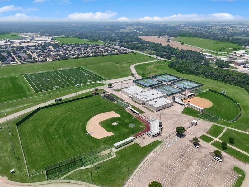 Birds eye view of property