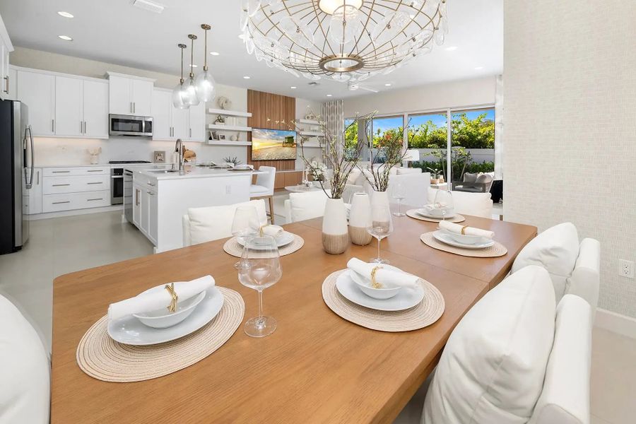 Furnished interior view inside a new home in Valencia Ridge, Wesley Chapel (Image 3).
