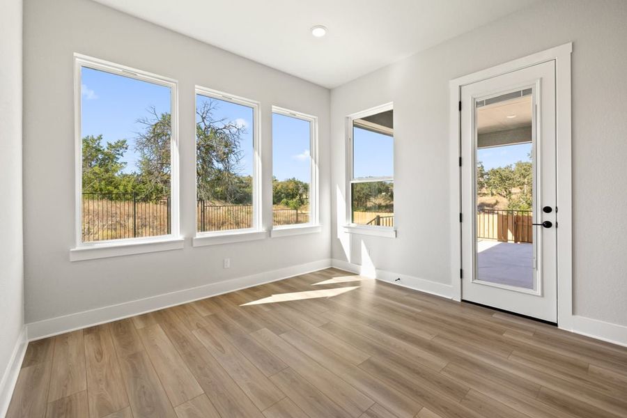 Spacious, unfurnished interior of a new home in Capitol Collection at Lariat, Liberty Hill (Image 30). Spacious, unfurnished interior of a new home in Capitol Collection at Lariat, Liberty Hill (Image 30).