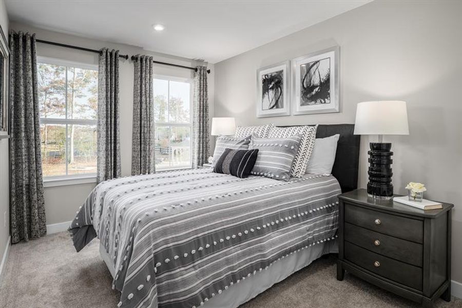 Representative furnished interior of a home built from the Odessa by Ryan Homes in Lakes at Riverbend, Navassa (Image 18). Representative furnished interior of a home built from the Odessa by Ryan Homes in Lakes at Riverbend, Navassa (Image 18).