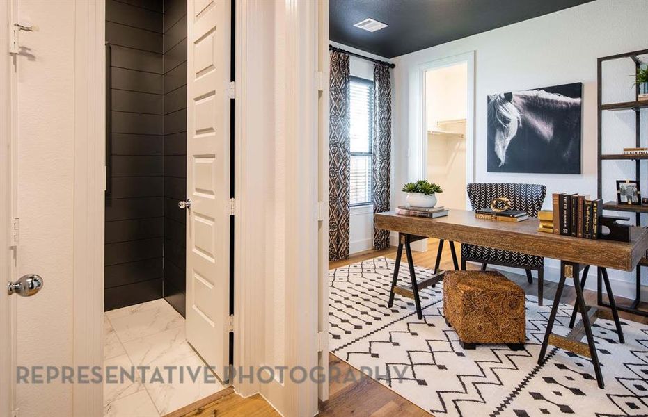 Furnished interior view inside a new home in Wellington, Haslet (Image 15).