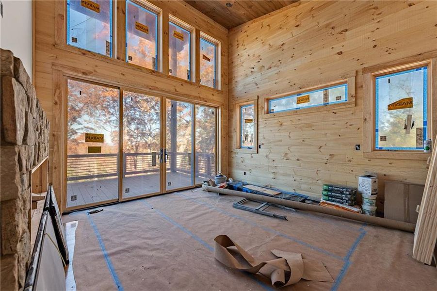 In-progress construction of a new home in , Blue Ridge, GA (Image 10).