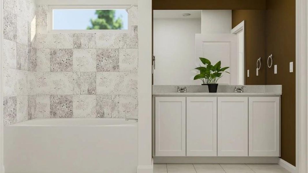 Furnished interior view inside a new home in Meadowlark Preserve, Pflugerville (Image 16).