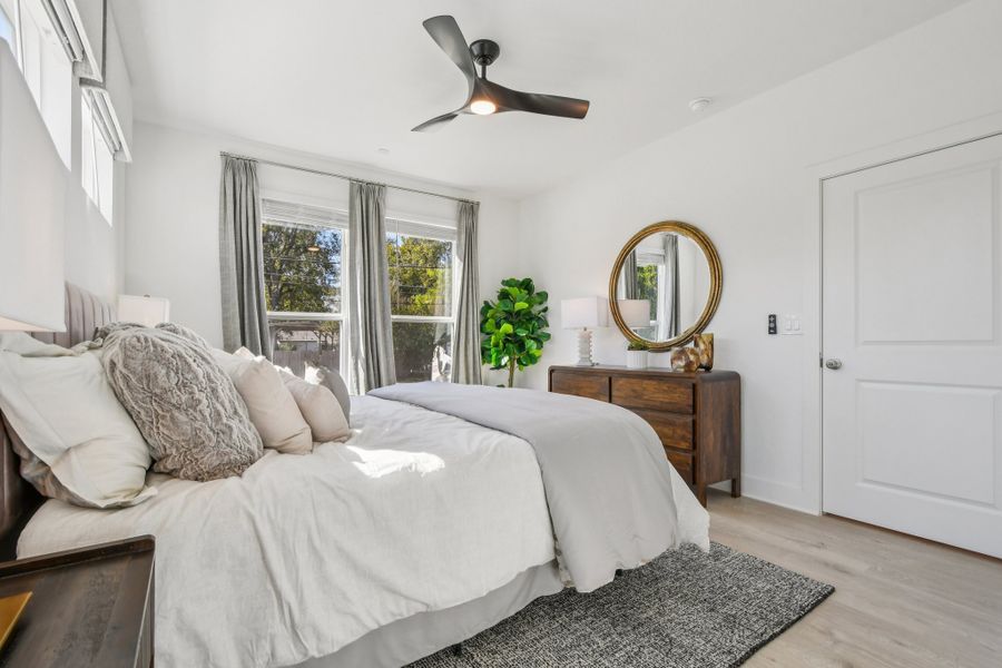 Furnished interior view inside a new home in Koenig Townhomes, Austin (Image 25).