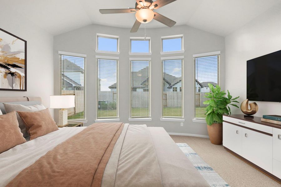 Furnished interior view inside a new home in Valencia 60', Manvel (Image 14).