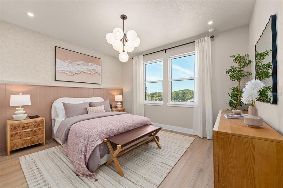 Furnished interior view inside a new home in EvenTide, New Smyrna Beach (Image 23).
