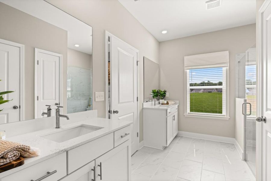 Furnished interior view inside a new home in Twelve Parks 55+, Sharpsburg (Image 18).