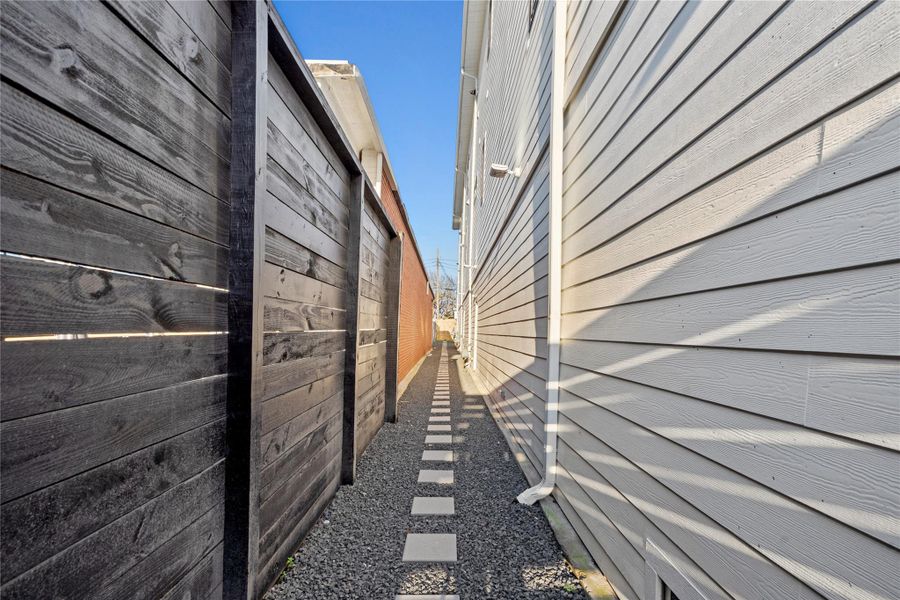 Exterior details and patio area of a home in , Galveston (Image 21). Exterior details and patio area of a home in , Galveston (Image 21).