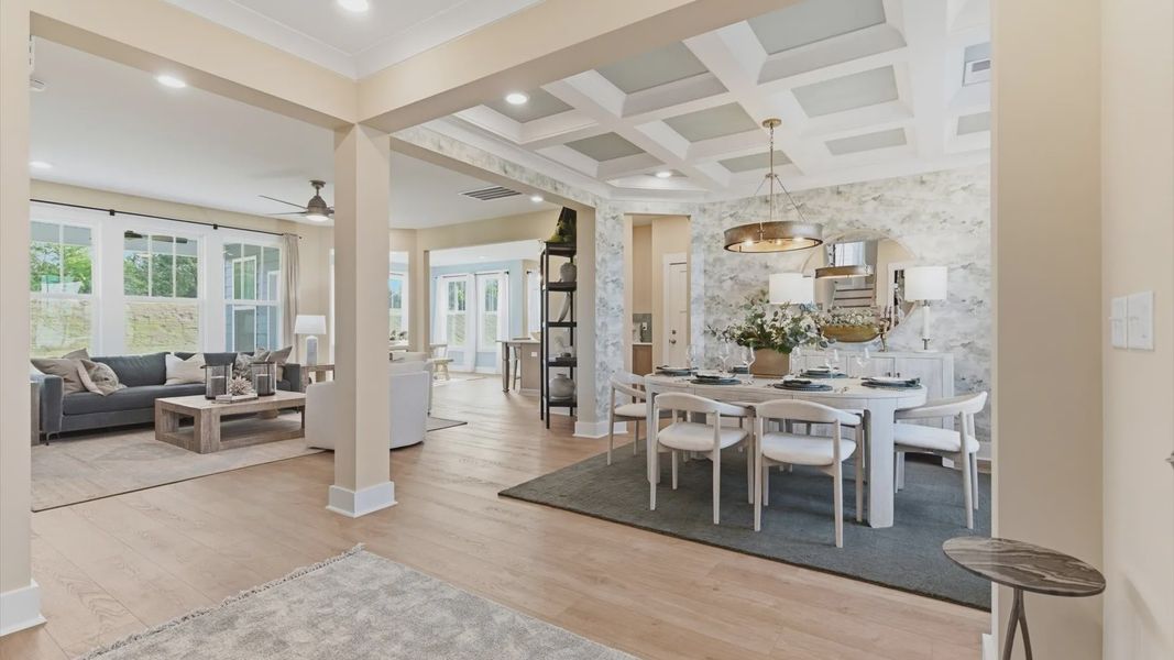 Furnished interior view inside a new home in Benjamin's Grove, Woodruff (Image 16).