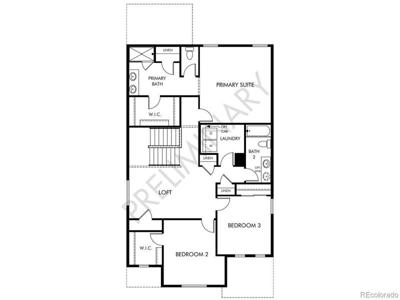 2D floor plan layout of this home in Lake Bluff, Greeley, CO (Image 3).