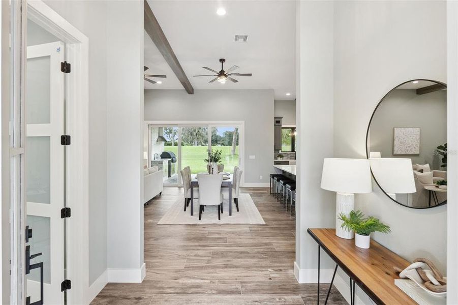 Furnished interior view inside a new home in , Winter Haven (Image 6). Furnished interior view inside a new home in , Winter Haven (Image 6).