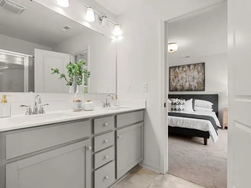 Representative furnished interior of a home built from the Haven TH by True Homes in Somerset Heights Townhomes, Winston-Salem (Image 17).