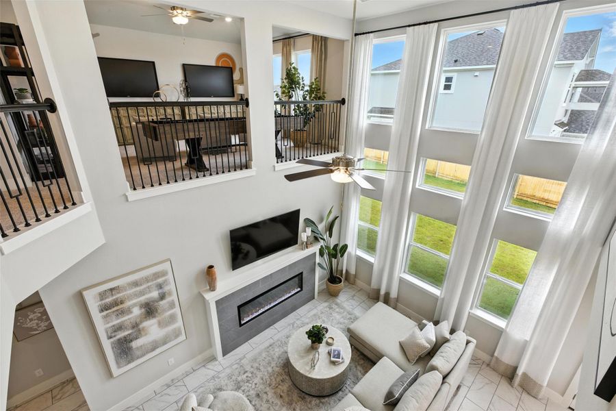 Furnished interior view inside a new home in Enclave at Cele, Pflugerville (Image 18).