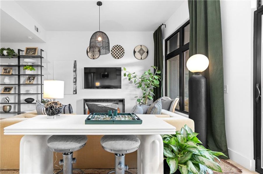 Furnished interior view inside a new home in , Atlanta (Image 8).