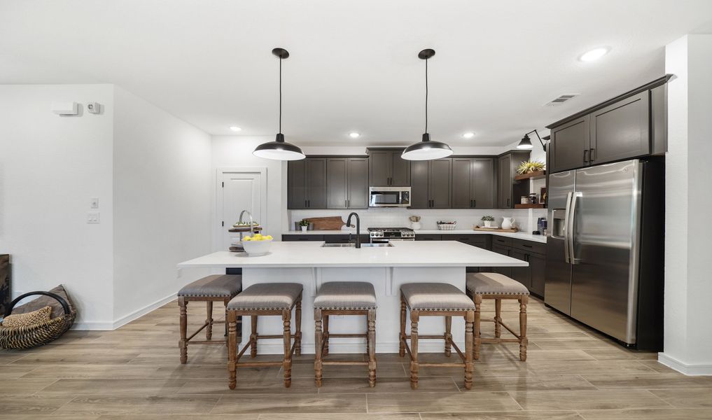 Kitchen with spacious island