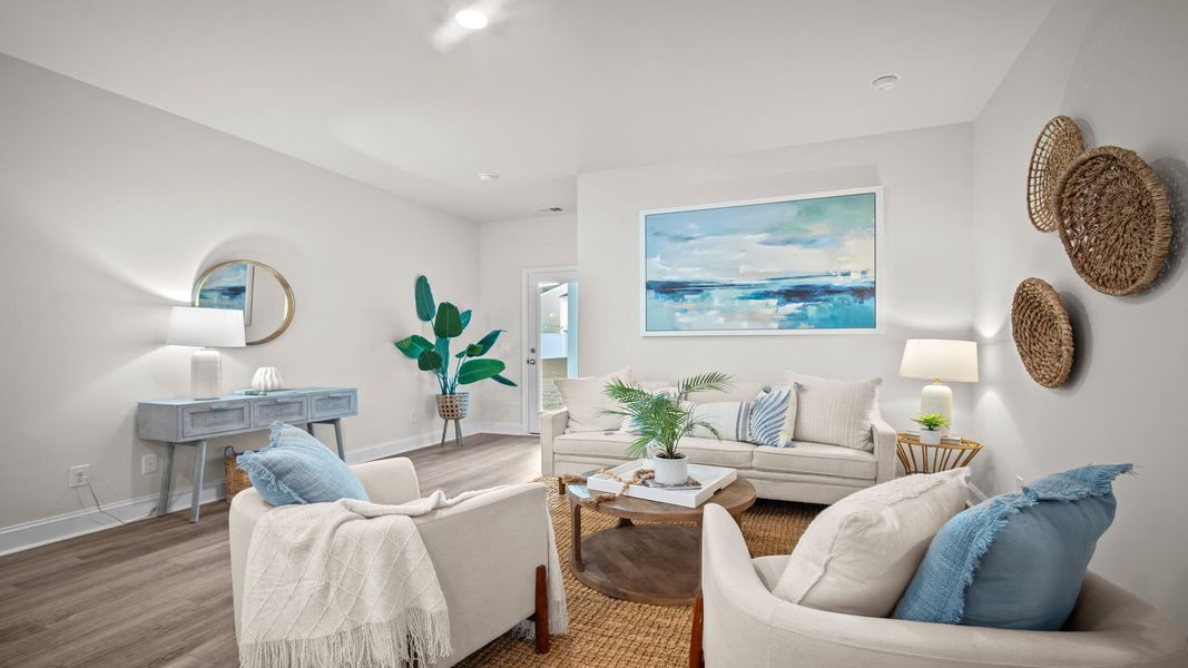 Furnished interior view inside a new home in The Groves at Bees Creek, Ridgeland (Image 11).
