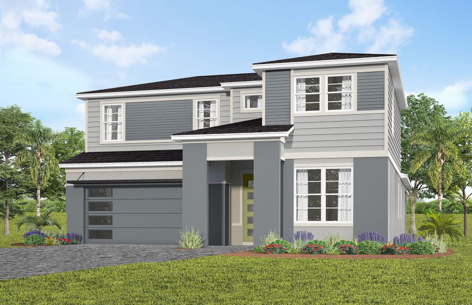 Representative exterior photo of a completed home built from the Coral Grand by Pulte Homes in Lakehaven Estates, Clermont, FL (Image 2).