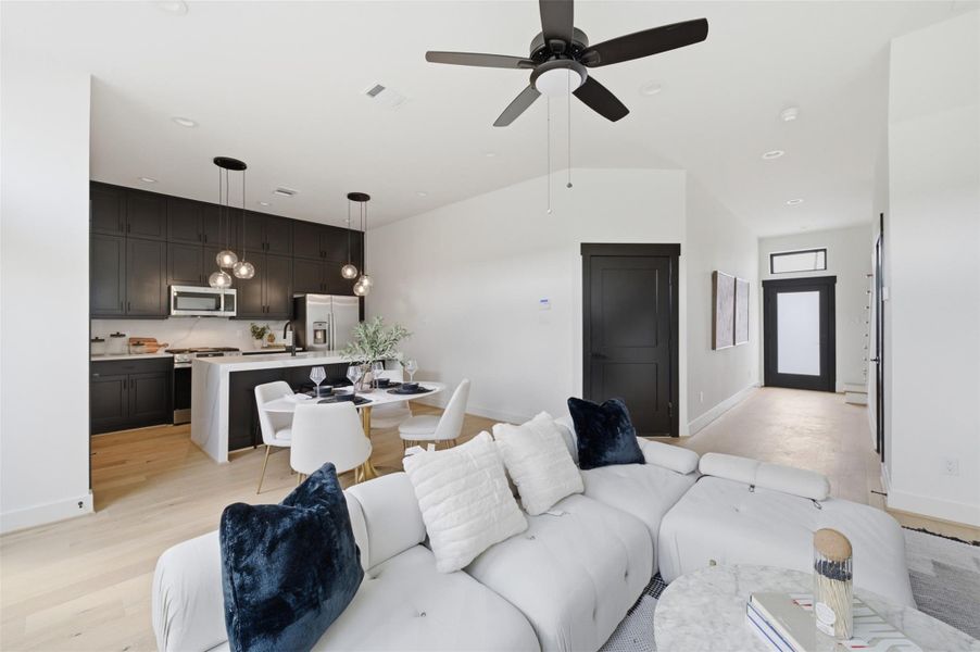 Furnished interior view inside a new home in , Houston (Image 3). Furnished interior view inside a new home in , Houston (Image 3).