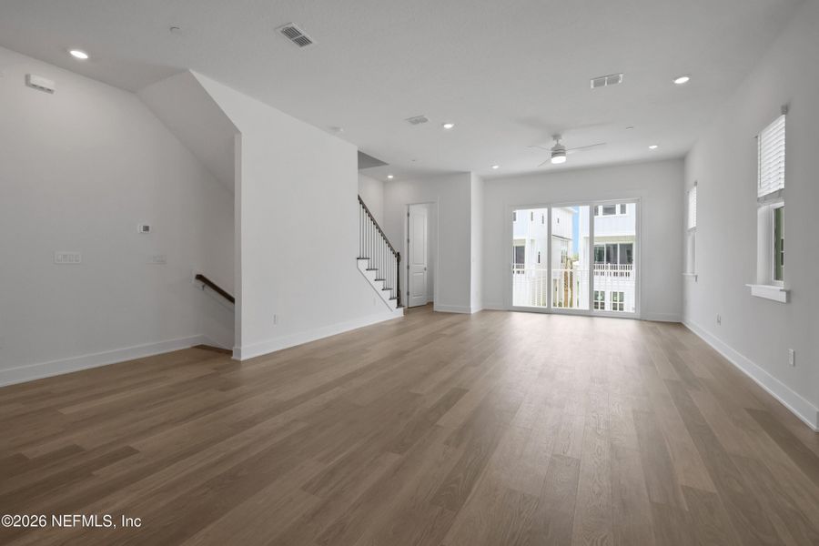 Spacious, unfurnished interior of a new home in North Beach Townhomes, Jacksonville Beach (Image 37). Spacious, unfurnished interior of a new home in North Beach Townhomes, Jacksonville Beach (Image 37).