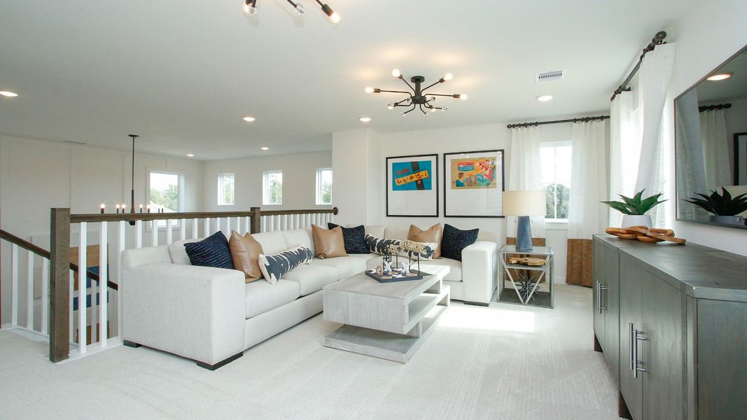 Furnished interior view inside a new home in Colony at Pinehurst, Pinehurst (Image 14).