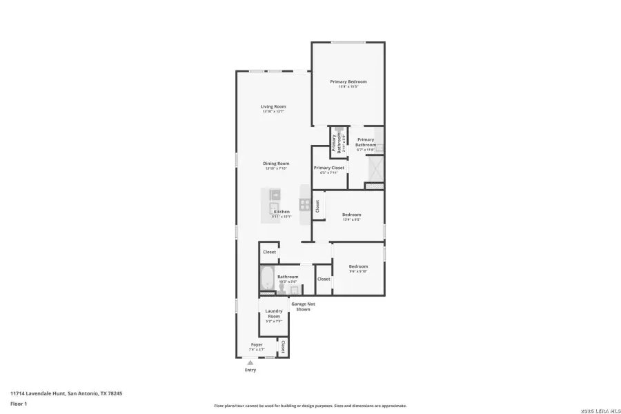 2D floor plan layout of this home in Laurel Vistas, San Antonio, TX (Image 4). 2D floor plan layout of this home in Laurel Vistas, San Antonio, TX (Image 4).