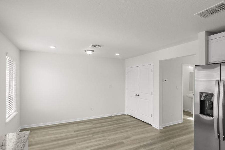 Representative unfurnished interior of a home built from the Pecan by Pacesetter Homes in Blanco Vista, San Marcos (Image 32).