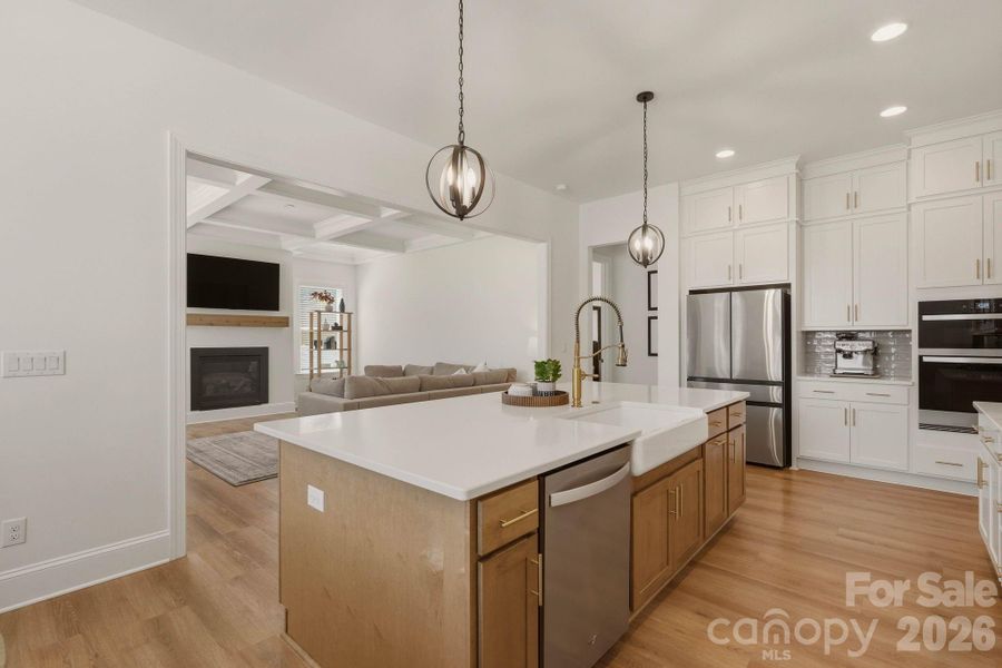 Furnished interior view inside a new home in , Mooresville (Image 7).