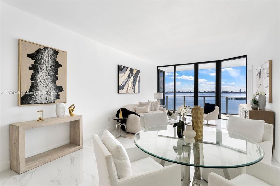 Furnished interior view inside a new home in , Miami (Image 3).