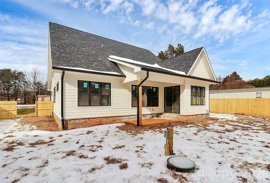 Exterior details and patio area of a home in , Mooresville (Image 26).