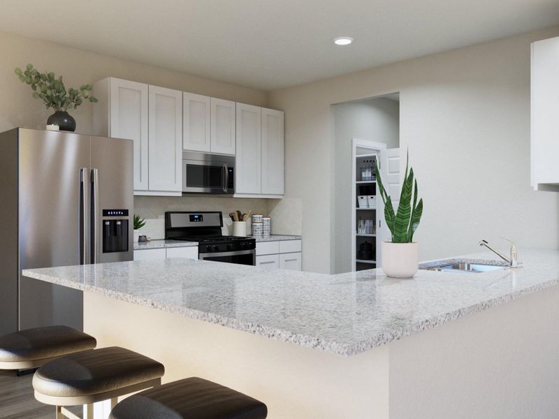 Furnished interior view inside a new home in Cliffstone Hills, Conroe (Image 17).
