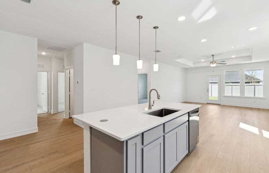 Furnished interior view inside a new home in Treeline, Justin (Image 6). Furnished interior view inside a new home in Treeline, Justin (Image 6).